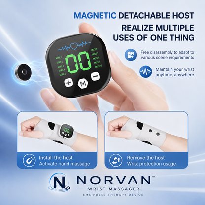 NORVAN™ Comfort — EMS Pulse Wrist & Hand Massager