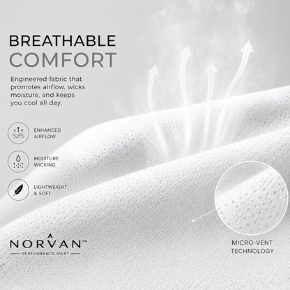 NORVAN™ Performance Shirt – Athletic Fit & Wrinkle Resistant