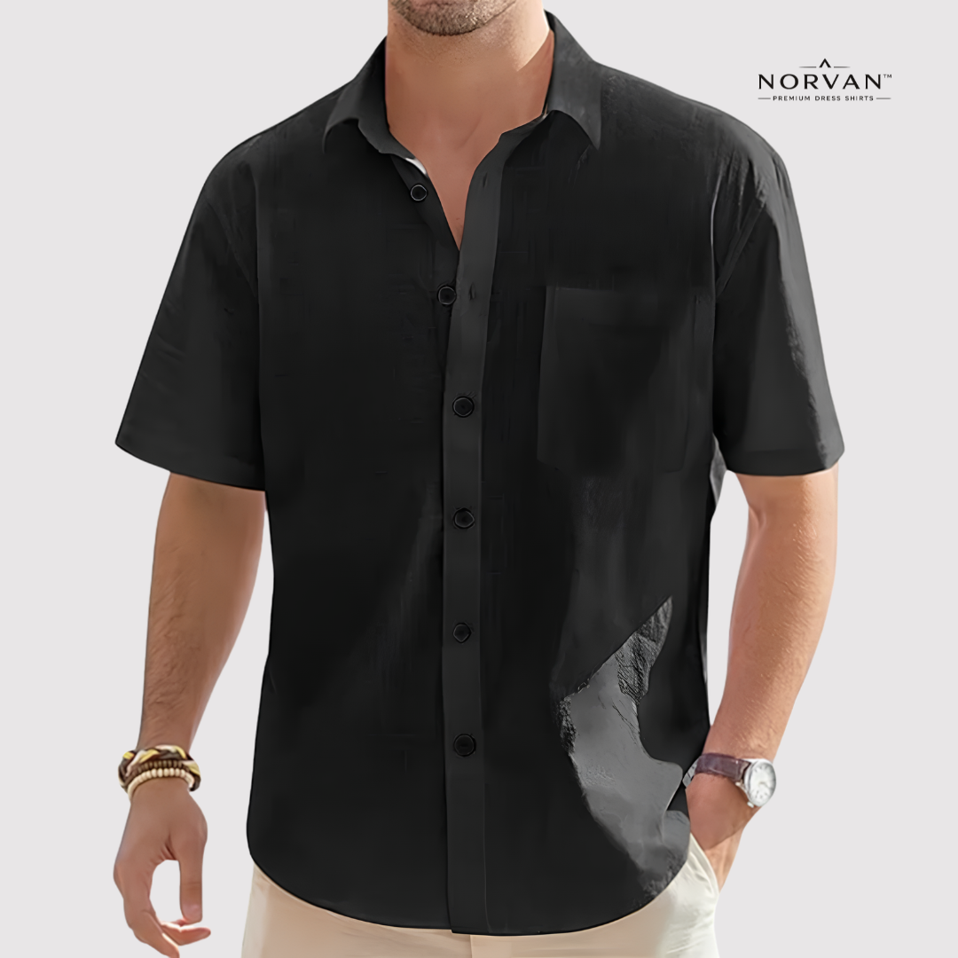 NORVAN™ Linen Performance Shirt – Breathable & Moisture-Wicking