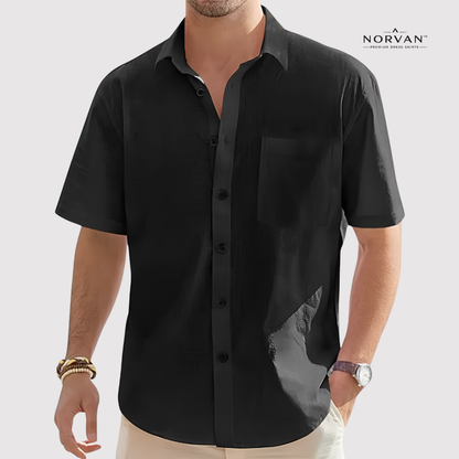 NORVAN™ Linen Performance Shirt – Breathable & Moisture-Wicking