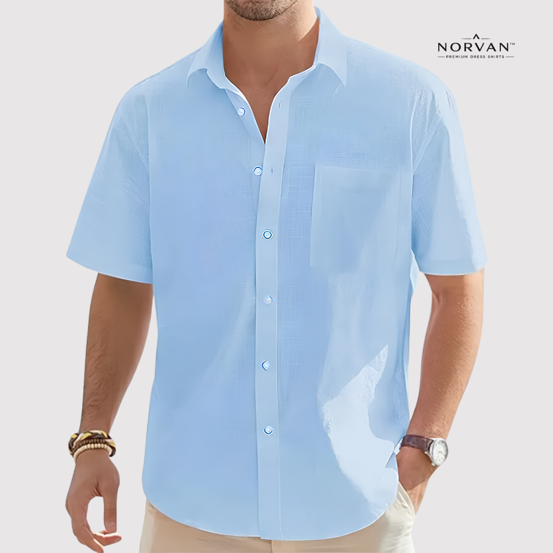 NORVAN™ Linen Performance Shirt – Breathable & Moisture-Wicking