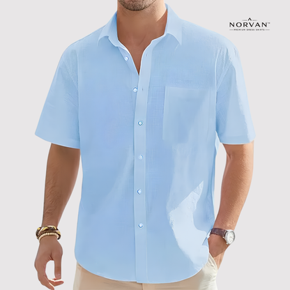 NORVAN™ Linen Performance Shirt – Breathable & Moisture-Wicking