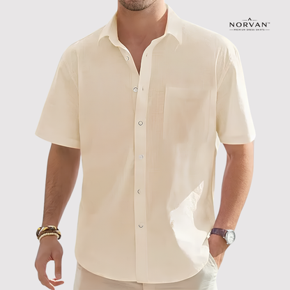 NORVAN™ Linen Performance Shirt – Breathable & Moisture-Wicking