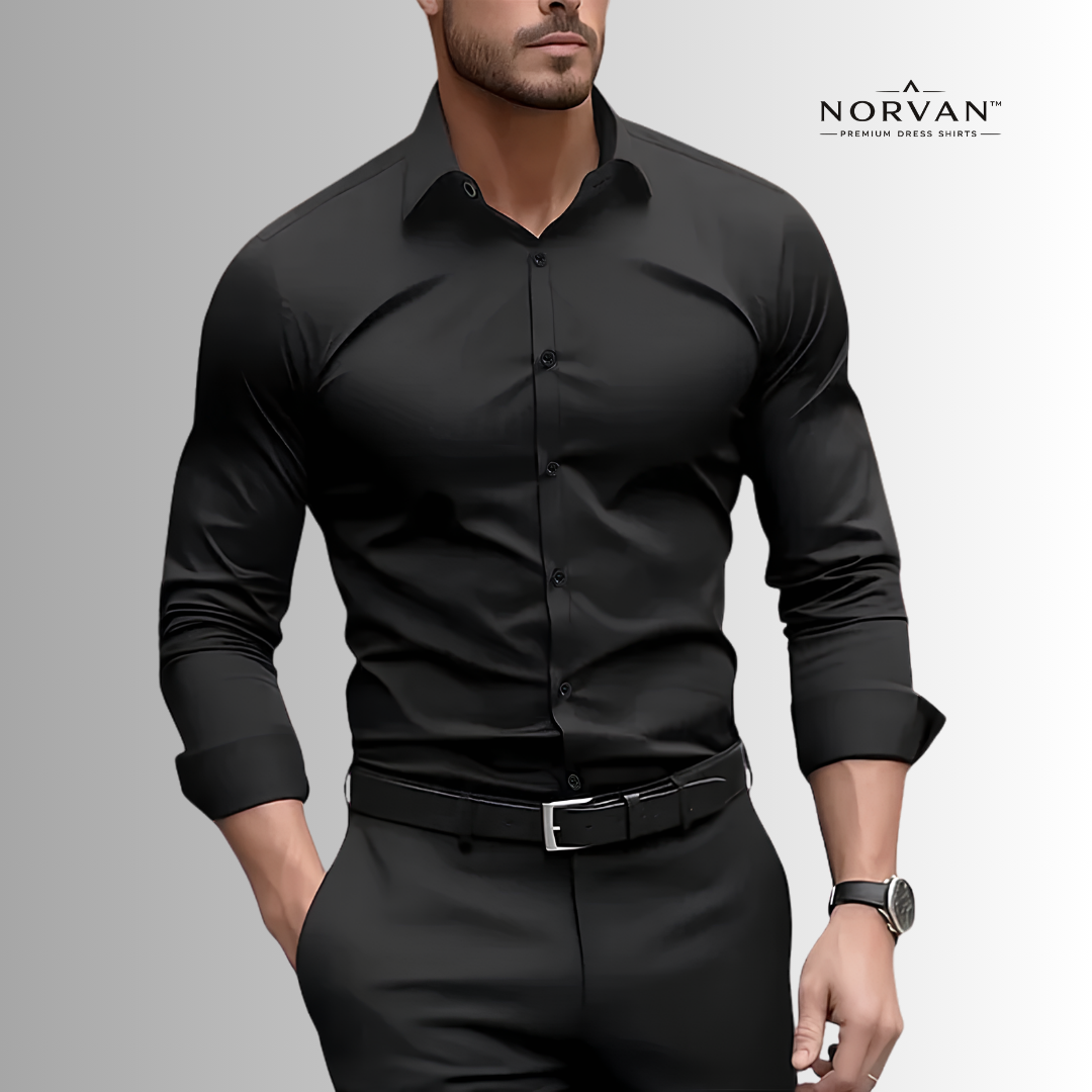 NORVAN™ Performance Shirt – Athletic Fit & Wrinkle Resistant