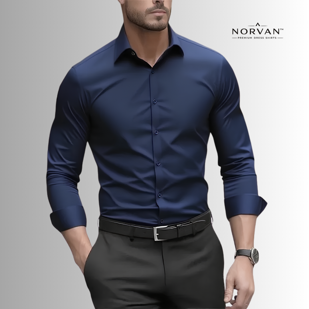 NORVAN™ Performance Shirt – Athletic Fit & Wrinkle Resistant
