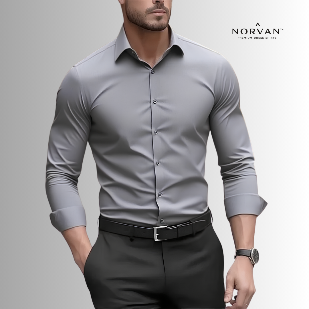 NORVAN™ Performance Shirt – Athletic Fit & Wrinkle Resistant