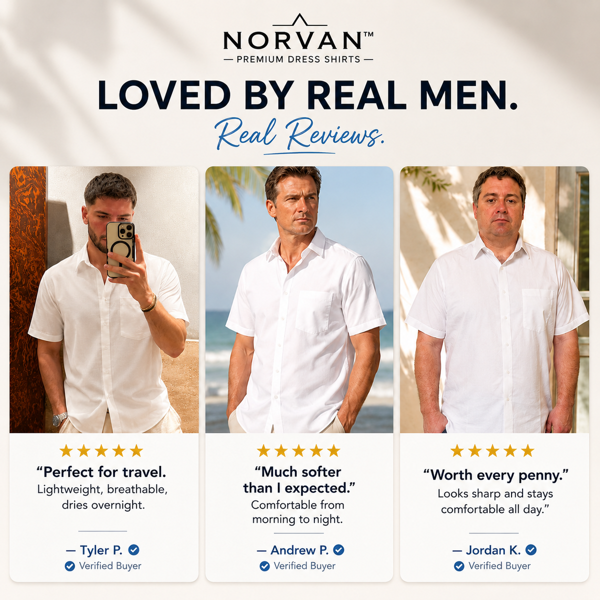 NORVAN™ Linen Performance Shirt – Breathable & Moisture-Wicking