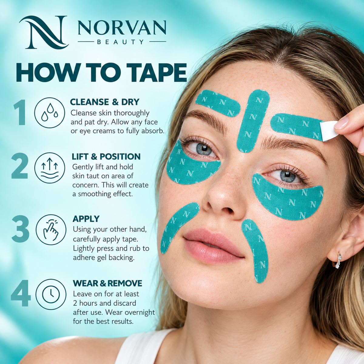NORVAN Beauty™ Peptide Face & Eye Patches
